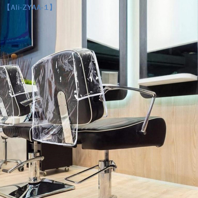 JETTING Transparente Schutzhüllen für Friseurstühle, wasserabweisende Rückenlehnenabdeckungen für Sessel, Schwarz - Bild 1