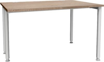 Schäfer Shop Genius Schreibtisch MODENA FLEX höhenverstellbar, Eiche/anthrazit, Breite: 120 cm - Bild 1