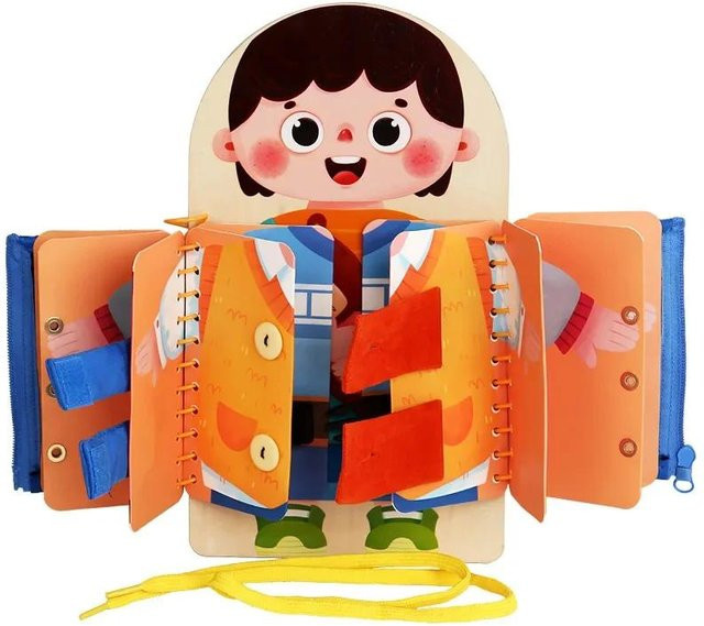 Yiran bag Mehrschichtiges hölzernes Beschäftigungsbrett Tiere & Natur Bunt / Mehrfarbig 3-6Y - Bild 1