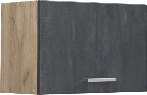 Vicco R-Line Hängeschrank für die Küche in Schwarz Beton und Eiche, B/T/H: 60 x 40 x 31 cm - Bild 1