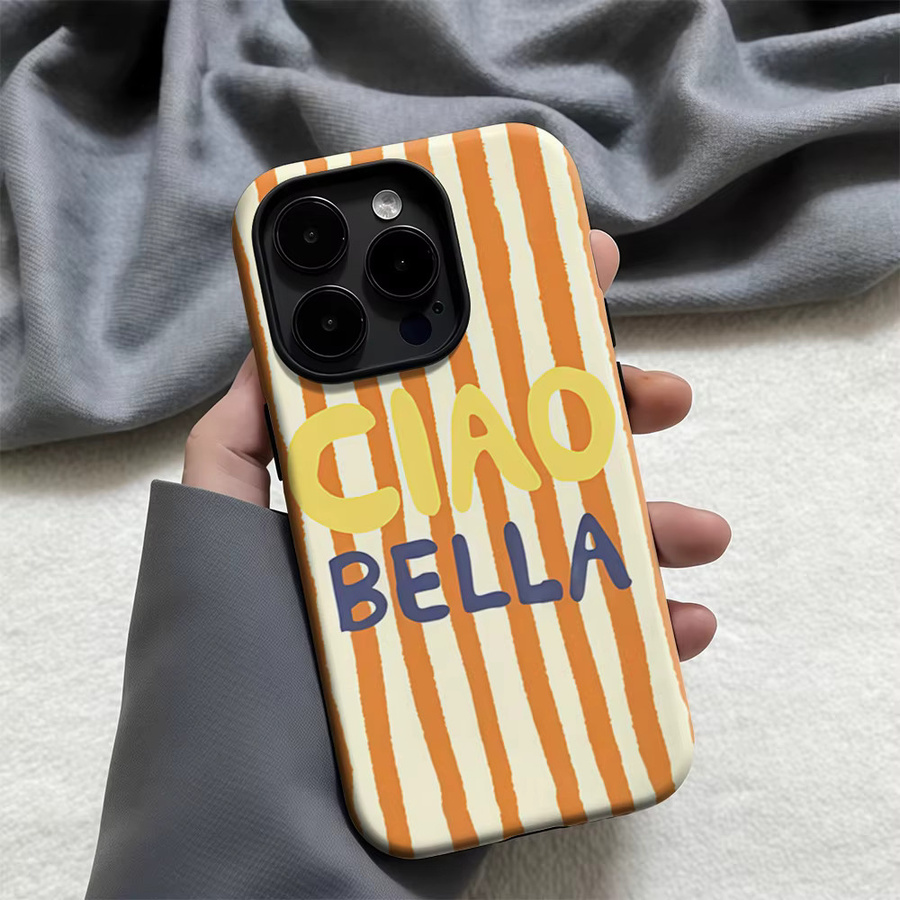 Magnetische iPhone Hülle Sunset Vibes Stripes in Multicolour für iPhone 17 16 15 14 Pro Max Plus Double-Layer Case - Bild 2