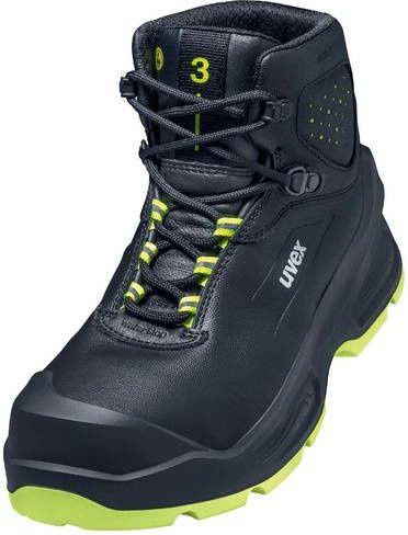 Uvex Sicherheitsstiefel S3 aus Leder in Schwarz und Gelb, Größe 52 - Bild 1