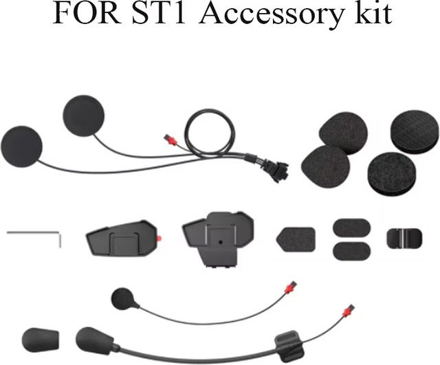 Sena SPIDER ST1 Helmklemmensatz in Schwarz - Bild 1