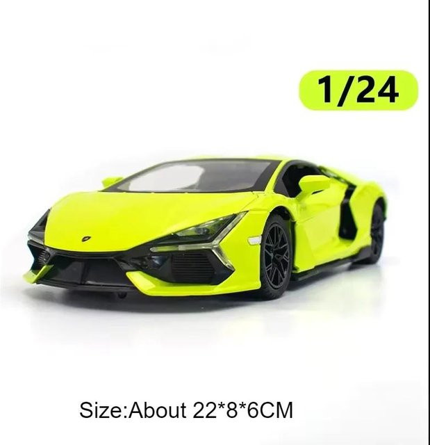 Linyi toy car Lambor Revuelto Sportwagen Diecast Modell, 1:24, mit Licht und Sound, ab 14 Jahren - Bild 1