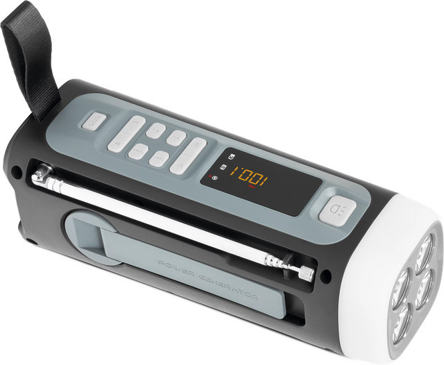 TechniSat Viola Kurbelradio in Schwarz mit Solar, Bluetooth, UKW und 4500 mAh Akku - Bild 1