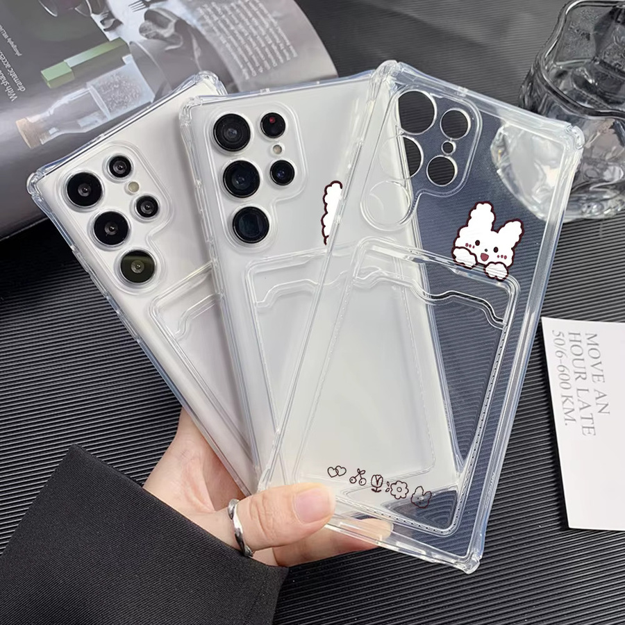 Transparente TPU Handyhülle mit Kartenhalter für Samsung Galaxy A-Serie (A17 5G, A56, A16, A15, A55, A54, A36, A35, A53, A52, A26, A25, A22, A14, A13, A07, A06, A05s) - Bild 4