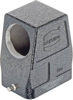 HARTING Tüllengehäuse 19 37 006 0547 in Schwarz aus Aluminium - Bild 1
