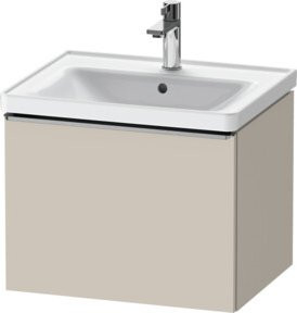 Duravit Waschtischunterschrank D-Neo in Taupe Matt, B/T/H: 58,4 x 45,2 x 44 cm - Bild 1