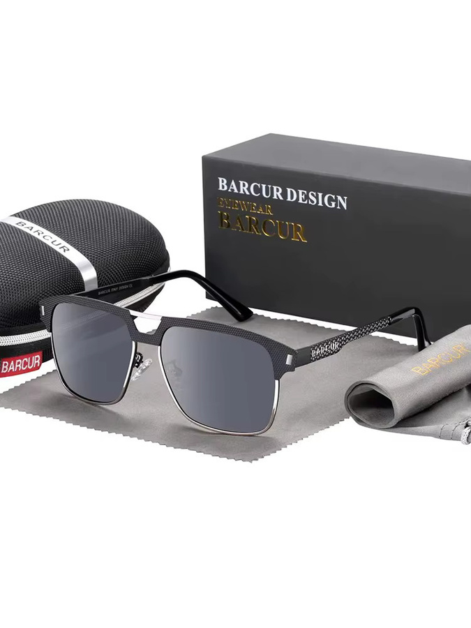 BARCUR Sonnenbrille, Vollrand, square, black - Bild 3