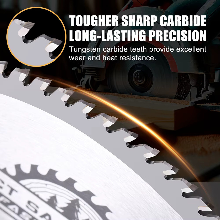XCAN TCT Kreissägeblatt für Holzbearbeitung mit 150mm Durchmesser und 20mm Bohrung, erhältlich mit 16, 24 oder 30 Zähnen - Bild 3