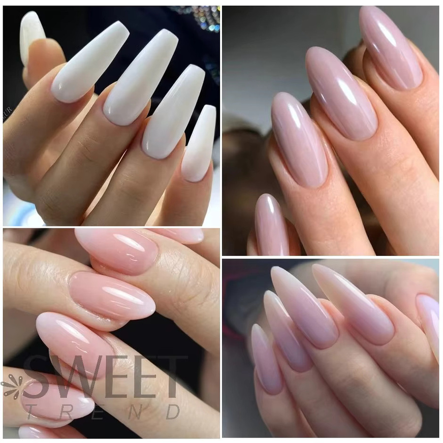 SWEET TREND Gel Nägel Set, Nude, Glänzend - Bild 3