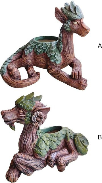 Dekorativer Drachenbaum-Sukkulenten-Übertopf von mojoyce in Multicolour aus Kunststoff - Bild 1