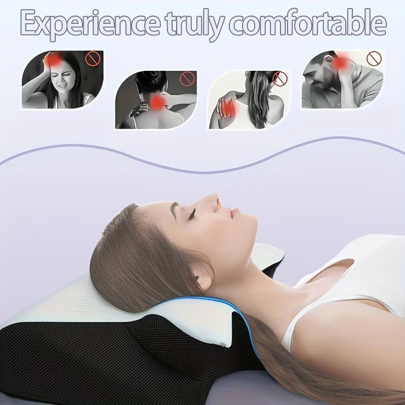 Ergonomisches Nackenkissen aus Memory-Schaum mit langsamem Rückprall für entspanntes Schlafen, Unisex - Bild 2