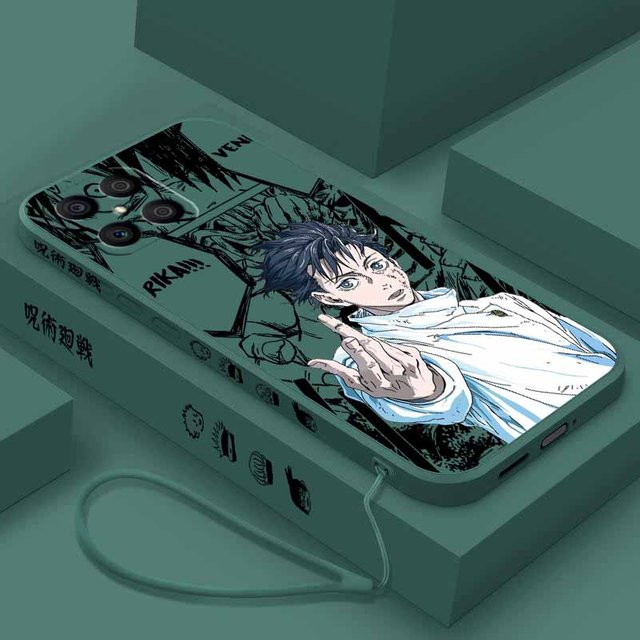 Jujutsu Kaisen Anime Handyhülle aus weichem Silikon für Xiaomi Redmi Note 15 14 13 12S 12 11 10 in Multicolour mit Liquid Left Rope Design - Bild 1