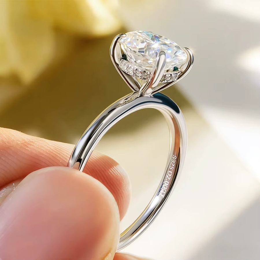 COSYA Moissanit-Ring, 925 Silber, Damen - Bild 3