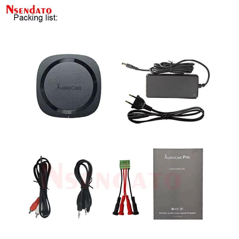 IEAST Audiocast AMP50 Kabelloser WiFi und Bluetooth V5.0 Verstärker Multi-Room Audio Musikempfänger Adapter in Schwarz - Bild 3