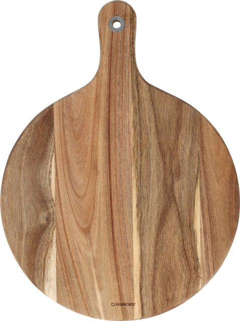 SILVERCREST Schneidebrett aus Akazienholz in Braun, rundes Käsebrett aus FSC-zertifiziertem Holz - Bild 1