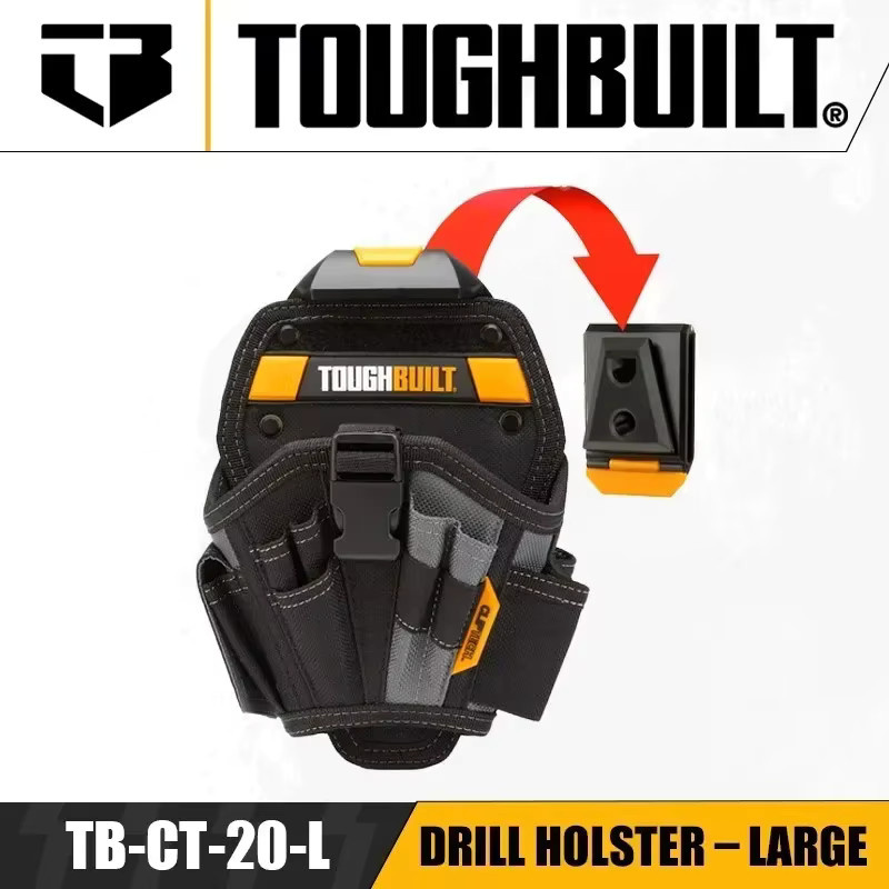 TOUGHBULILT TB-CT-20-L Mittlere Werkzeug-Hüfttasche für elektrische Bohrständer mit Schnellverschluss-Schnalle - Bild 5