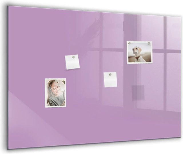 Tulup Magnettafel aus Glas in Flieder, B: 100 cm, H: 70 cm - Bild 1