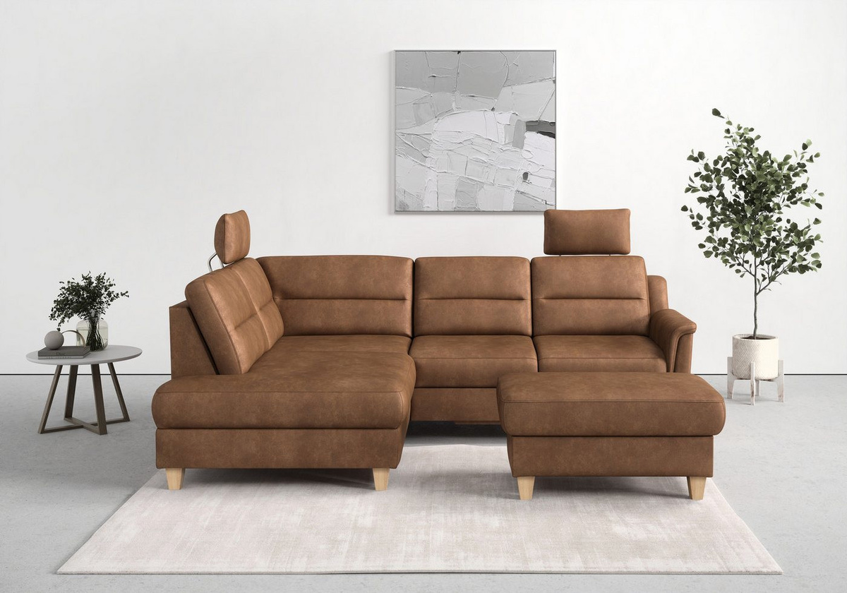 sit&more Ecksofa Farö L-Form mit Federkern und optionaler Schlaffunktion sowie Bettkasten - Bild 1