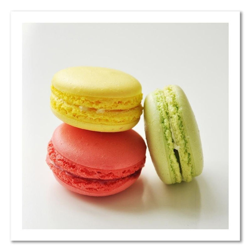Feeby Leinwandbild Macarons Quadratisch Mehrfarbig B/H: 30 x 30 cm - Bild 2