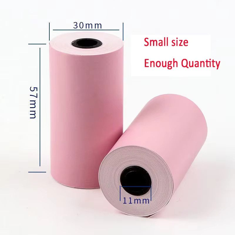 6 Rollen weißes Thermopapier für PeriPage und PAPERANG Mini-Fotodrucker, Etikettenaufkleber und Fotopapier, B/H: 57 x 30 mm - Bild 2