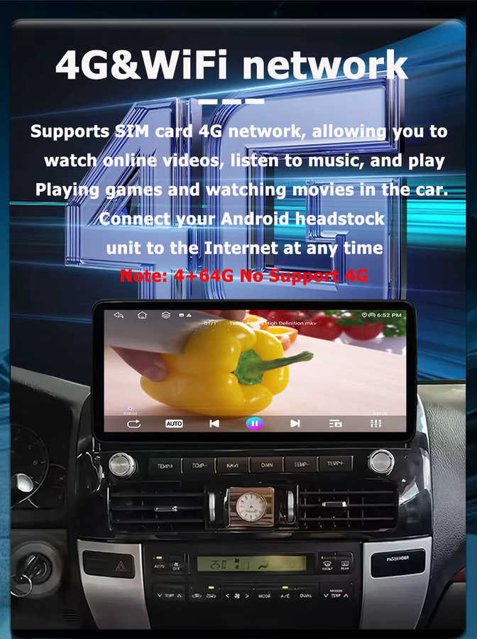 KJ-NAVI Android Multimedia Radio für Kia K3 2019-2022 mit 12,3 Zoll Display, CarPlay, GPS, Bluetooth und WIFI in Schwarz - Bild 3