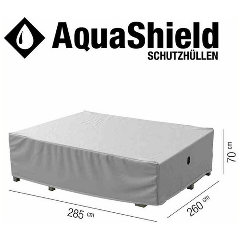 Siena Garden AquaShield Lounge-Schutzhülle für Ecksofas, Hellgrau, B: 285 cm, T: 260 cm, H: 70 cm - Bild 2