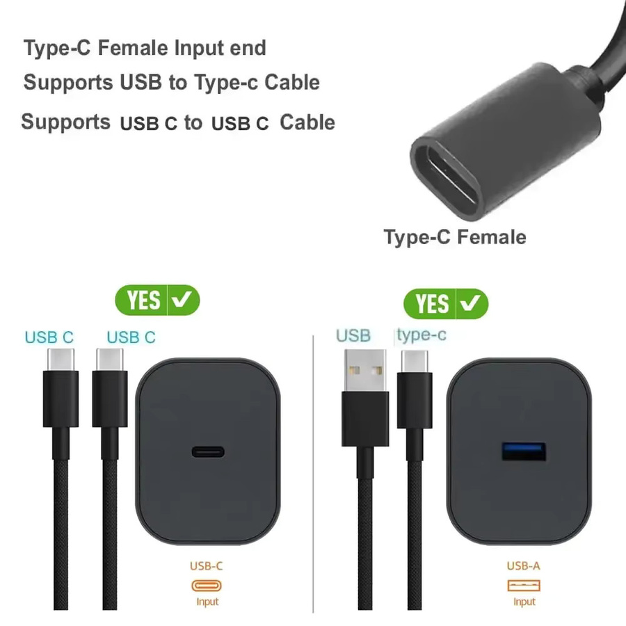 90 Grad USB-C PD Ladekabel für PSP 1000, 2000 und 3000 Spielkonsolen in Schwarz - Bild 3