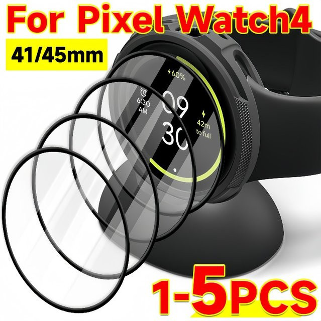 Displayschutzfolie für Google Pixel Watch 4 (45 mm und 41 mm), transparente Anti-Kratz-Folie mit vollständiger Abdeckung - Bild 1