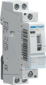 Hager Installationsrelais ERC218 16A 1S+1Ö 230V in Weiß - Bild 1