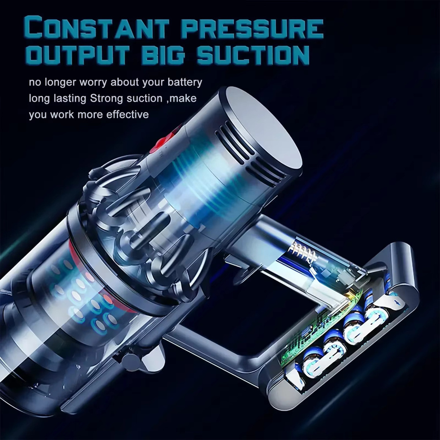 Dyson Lithium-Ionen Ersatzakku 12800 mAh 21,6 V in Blau für V7 Motorhead Pro Trigger Animal Auto Boot Fluffy SV11 - Bild 2