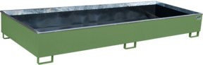 Bauer Regalwanne RW 3300-3 PE mit PE-Einsatz aus Stahl, Resedagrün, B/T/H: 326,2 x 131,2 x 38,3 cm - Bild 1