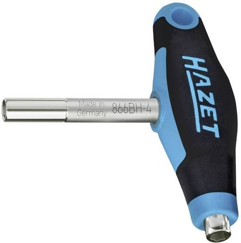 Hazet Doppel Bit Halter mit T-Griff 866BH-4 in Blau, Länge: 63 mm - Bild 1