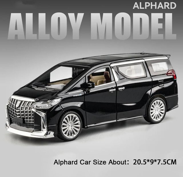 Alphard RAV4 Legierungsmodell, Spielzeug Auto, 1:24, mit Licht und Sound, ab 14 Jahren - Bild 1