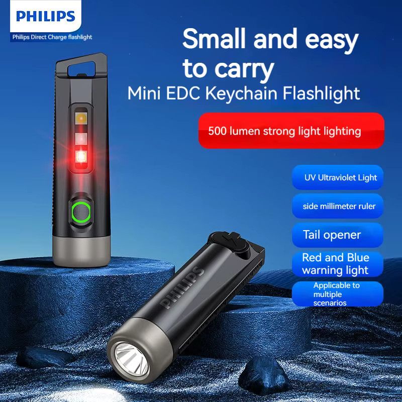 Philips SFL1121 EDC LED Taschenlampe wiederaufladbar für Schlüsselbund, Camping und Wandern - Bild 3