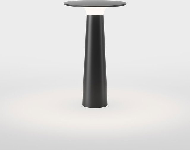 IP44 Lix LED-Tischleuchte in Schwarz mit Akku und Steckernetzteil, dimmbar und Touch-Bedienung - Bild 1