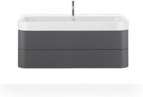 Duravit Möbelwaschtisch Happy D.2 in Weiß mit Hahnlochbank, Breite: 120 cm, Tiefe: 50,5 cm - Bild 1