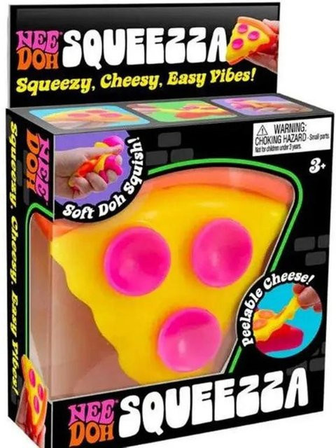 Schylling Needoh Pizza, Stressabbau Quetschwürfel, yellow - Bild 1