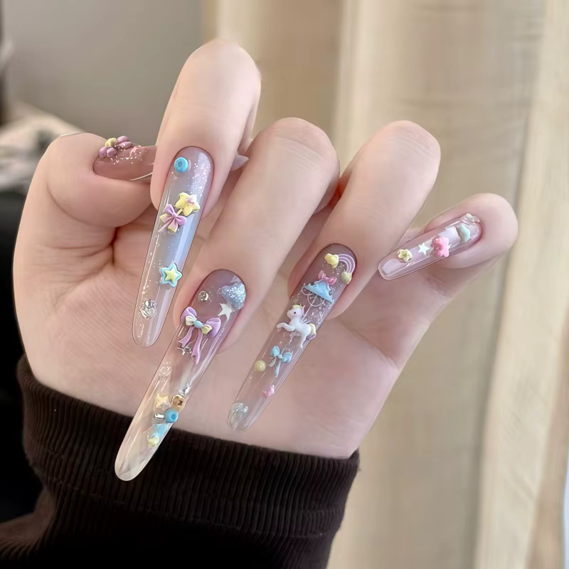 Transparente Silikon-Nagelkunst-Motive, Glänzend, Unisex - Bild 3