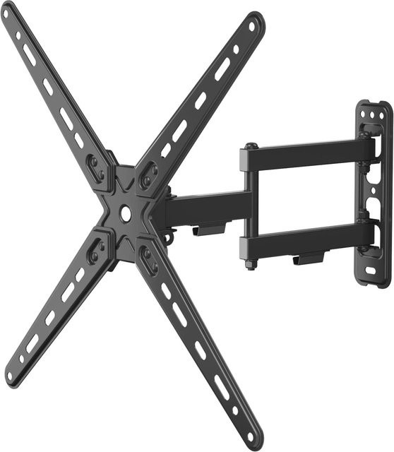 Wiltec TV Wandhalterung für 13 bis 55 Zoll, schwenkbar, Schwarz, Tragkraft 25 kg - Bild 1