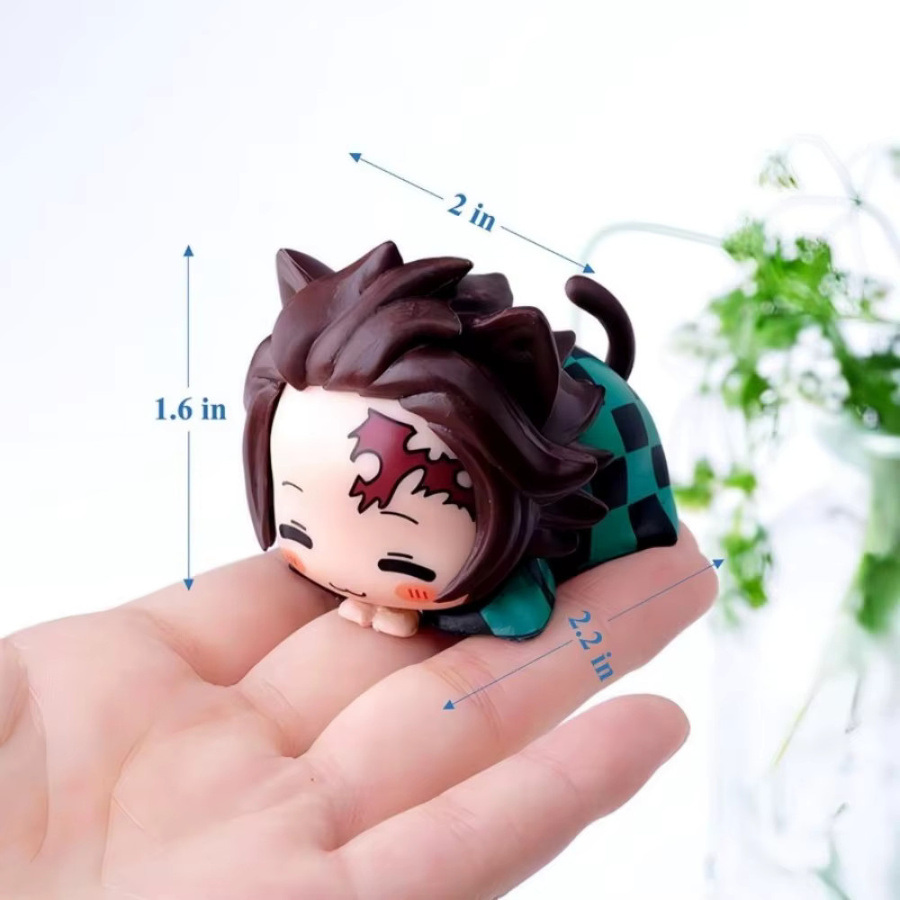 MINISO Demon Slayer Katze Actionfigur, 6-teiliges Set - Bild 2