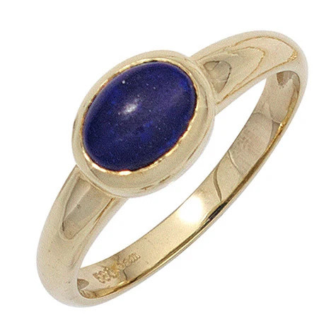 Colfem Ring 585 Gelbgold, Lapislazuli, Damen, Ringgröße 54 - Bild 1