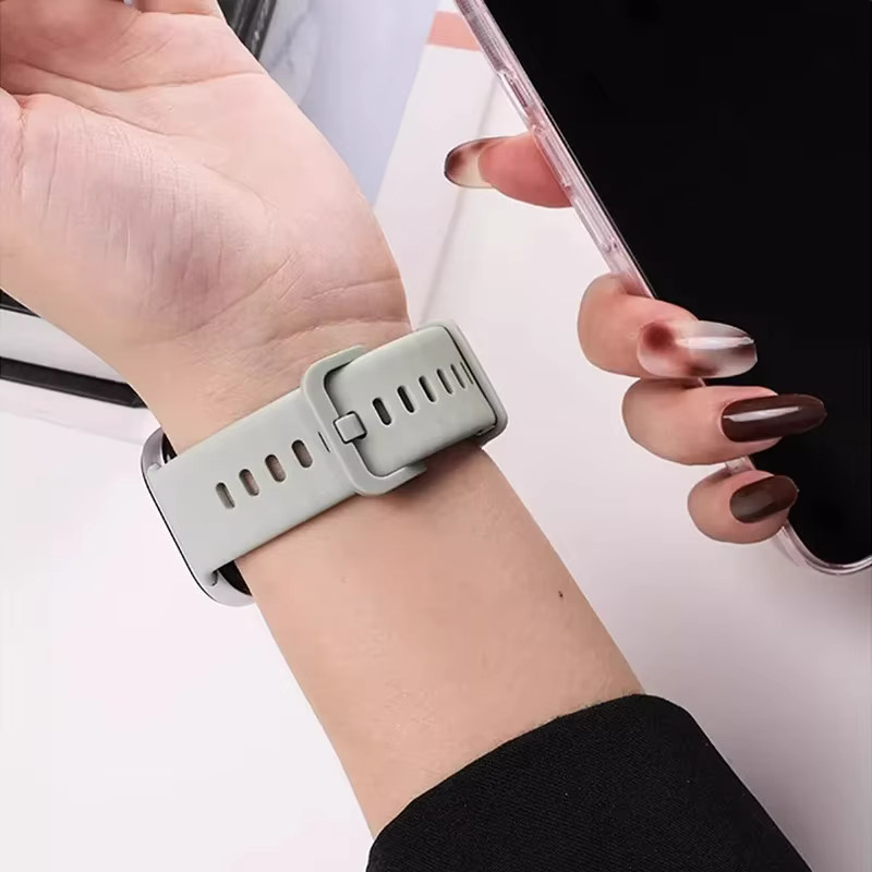 Uhrenarmband Silikon, Weiß, Unisex - Bild 2