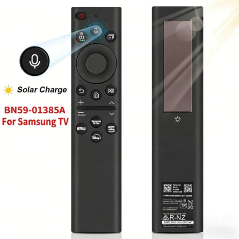 Samsung BN59-01385A Ersatz-Sprachfernbedienung für Smart TVs in Schwarz, Solar-Ladefernbedienung für 4K, 8K und QLED Modelle sowie The Frame - Bild 5