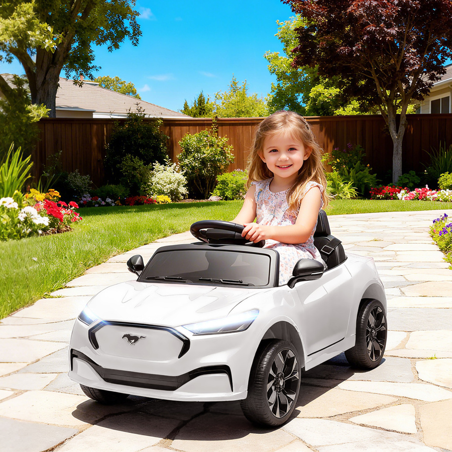 AIYAPLAY Kinder-Elektroauto Ford Mustang Mach-E, weiß - Bild 2