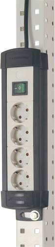 Manuflex ZB0028 Profi-Steckdosenleiste aus Kunststoff, 4-fach, Weiß, 1,8m Zuleitung - Bild 1