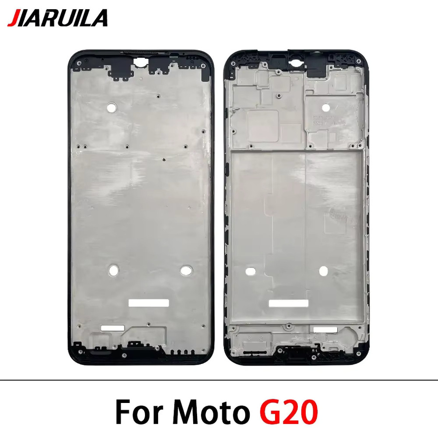 Motorola Ersatz Mittelrahmen Frontrahmen Abdeckplatte für Moto G10 G20 G30 G50 G60 G60S G100 G200 in Schwarz - Bild 2