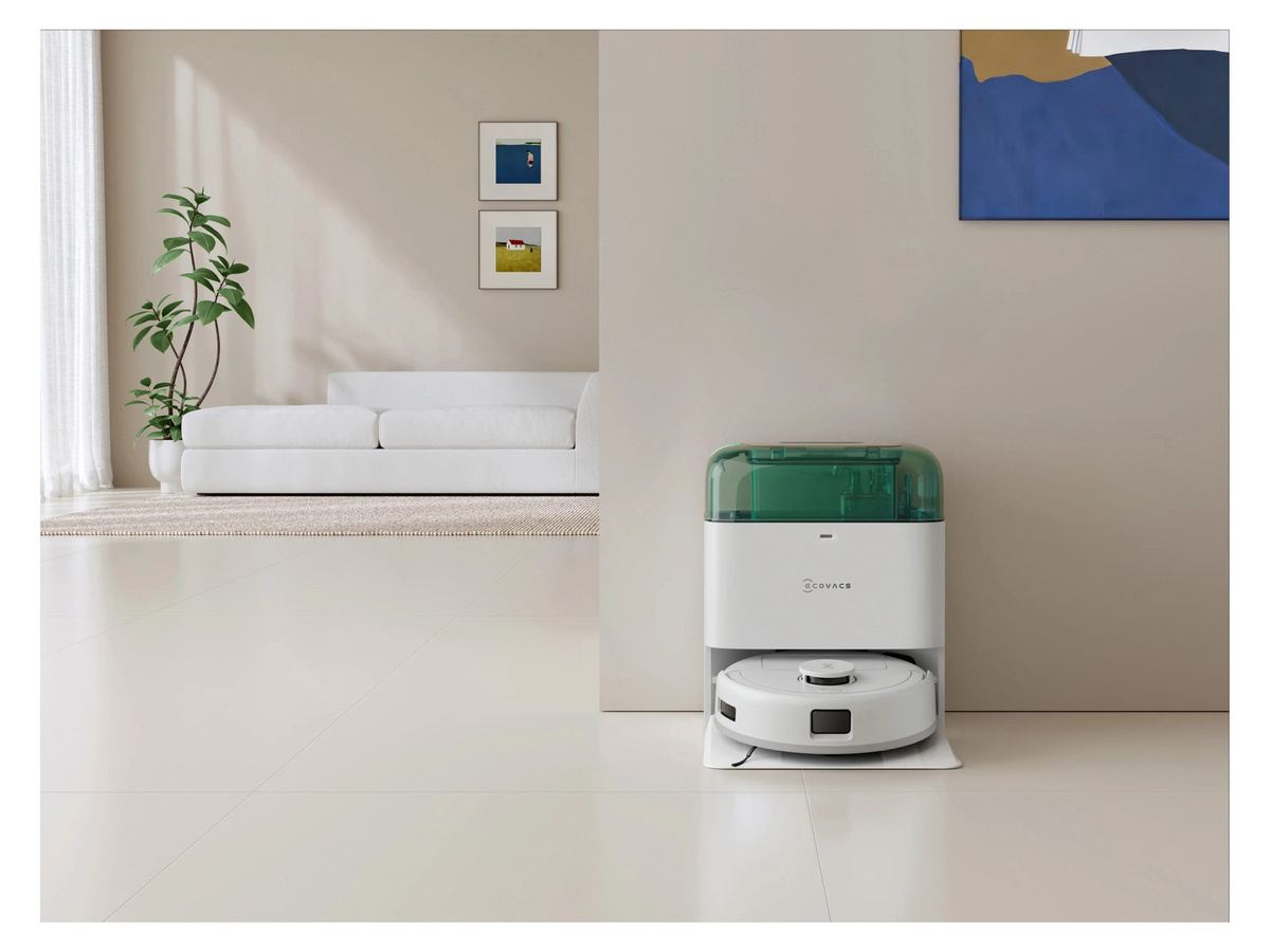 ECOVACS DEEBOT Mini GREEN Saug- und Wischroboter mit OMNI-Station in Weiß-grün - Bild 2