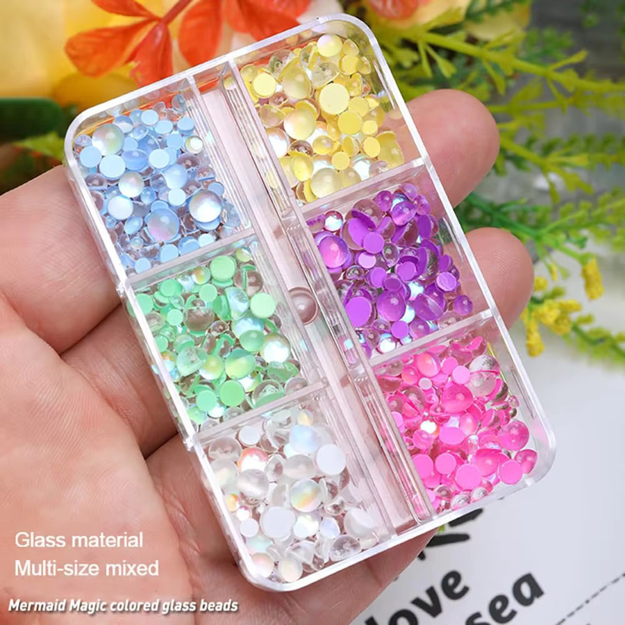 HotPress Nail Art Charms, Regenbogen Meerjungfrau Tränen, Glänzend - Bild 2